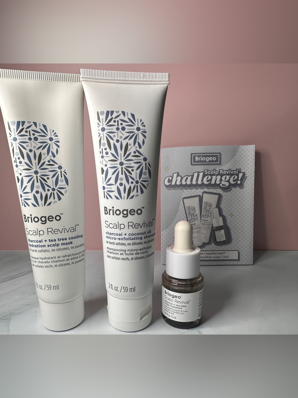 Briogeo Scalp Revival Trio in White and Pink Accent